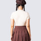 Ronny Brown Logo Knit Top