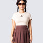 Ronny Brown Logo Knit Top model front