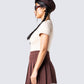 Ronny Brown Logo Knit Top