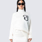Conner Ivory Sweater Knit Top model front