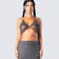 Dita Black Rhinestone Top