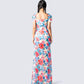 Helga Printed Floral Maxi Dress