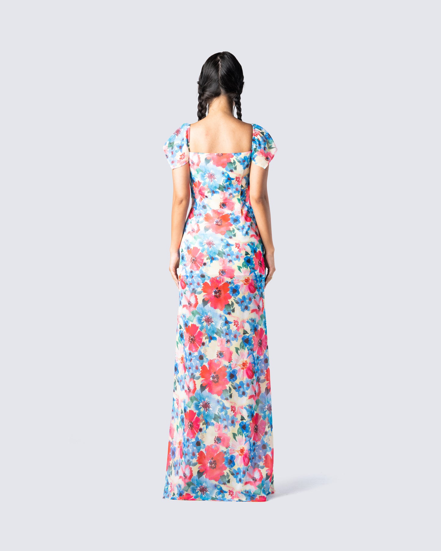 Helga Printed Floral Maxi Dress