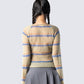 Iona Green Sweater Knit Top