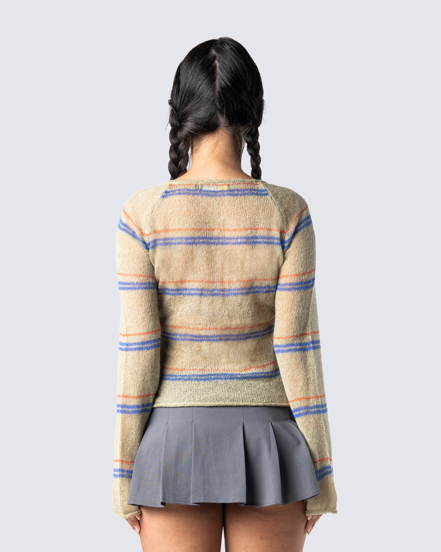 Iona Green Sweater Knit Top