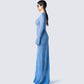 Oren Blue Sweater Knit Dress