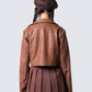 Ronny Brown Vegan Leather Jacket