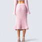 Senga Pink Sweater Midi Skirt