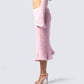 Senga Pink Sweater Midi Skirt