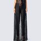 Sylvia Black Lace Legging Pant model front