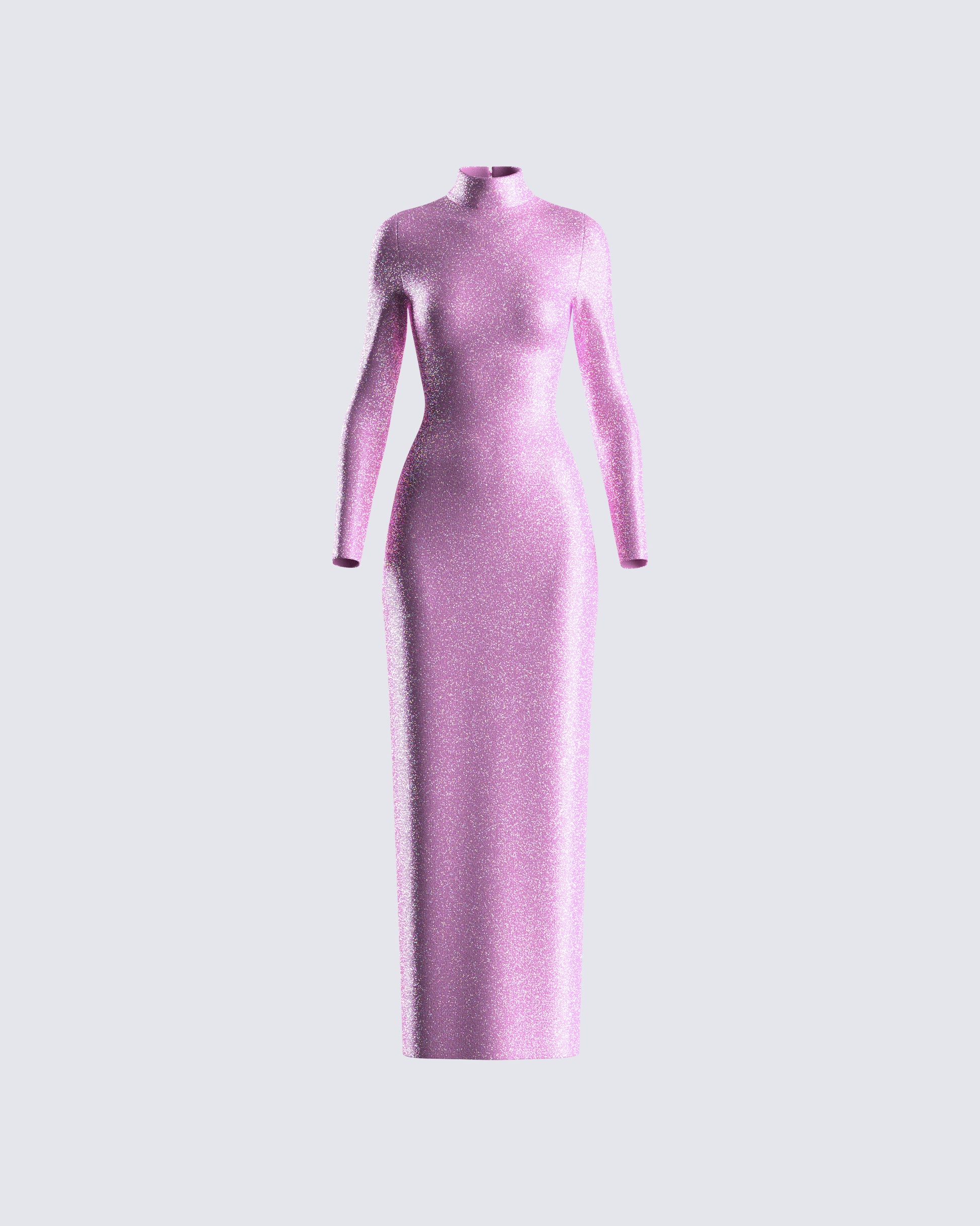 Sy Pink Shimmer Knit Maxi Dress product front